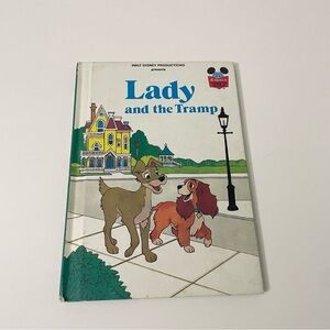 Vintage Disney Lady and the Tramp Hardcover Book